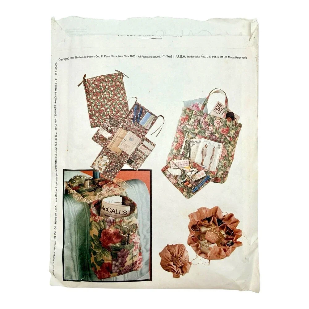 Vintage 1999 McCalls Crafts Sewing Pattern Sewing Accessories One-Size #2452